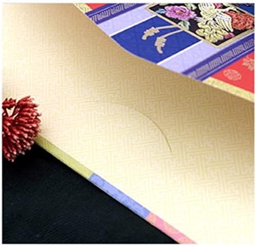 (Pack of 6) Korean Traditional Money Gift Envelopes for Cash Wedding, Birthday, New Year, Christmas, Multicolor
