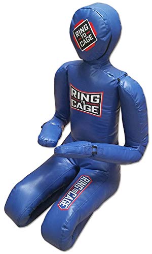Ring to Cage Deluxe MMA Grappling/Jiu Jitsu/Ground & Pound Dummy 3.0 - Youth or Adult - color: Adult (Filled)-Blue