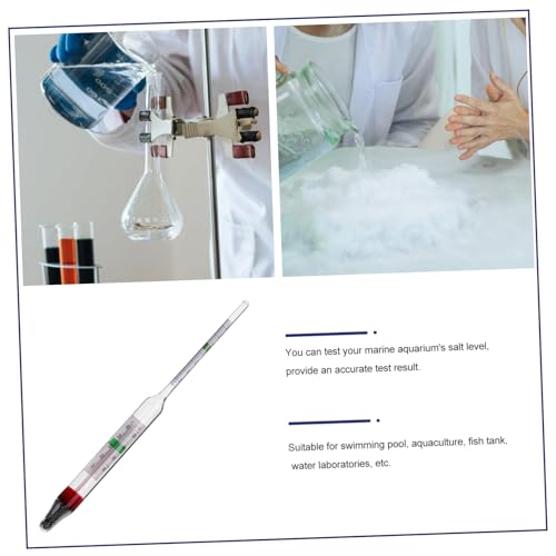 ABOOFAN 1set Water Salimeter Test Tool Accurate for Fish Tank Aquaculture Includes Measuring Cylinder Design for Seawater and Freshwater Testing