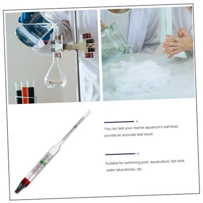 ABOOFAN 1set Water Salimeter Test Tool Accurate for Fish Tank Aquaculture Includes Measuring Cylinder Design for Seawater and Freshwater Testing