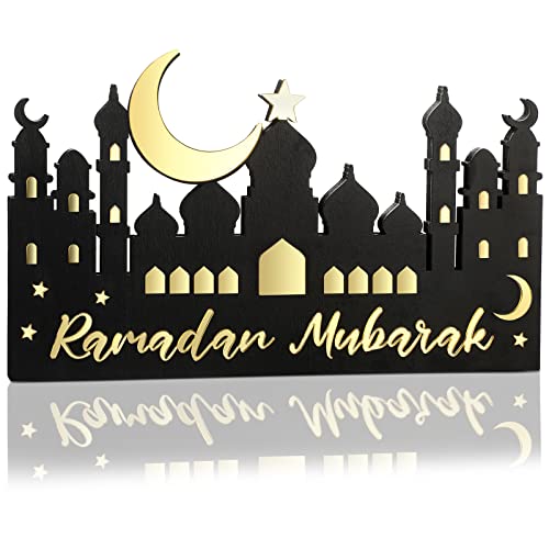 Kathfly Ramadan Mubarak Islamic Table Centerpiece Home Decor Eid Ramadan Mubarak Decor Islamic Home Art Muslim Gift