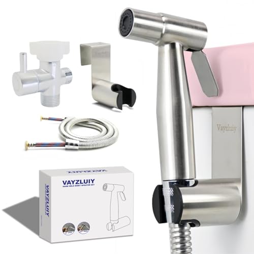 Handheld Bidet Sprayer for Toilet - Bidets for Existing Toilets Adjustable Water Pressure with Bidet Hose for Feminine Wash, Stainless Steel Muslim Shower Jet Spray for Toilet - style: 1 Pack