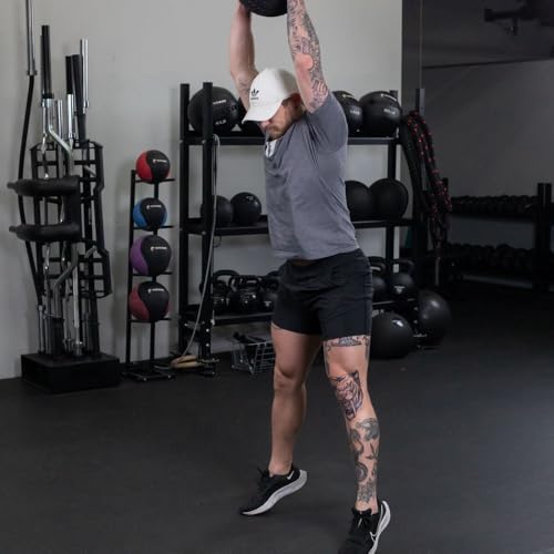 Titan Fitness Rubber Tread Slam Ball, Dead Bounce, Weight Workout - Throw, Catch, Slam, Twist - style: 70 lb