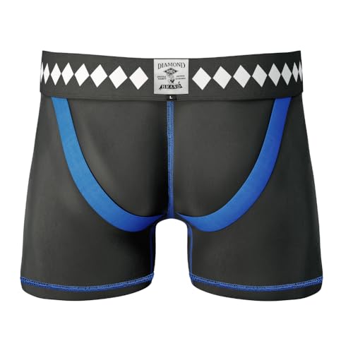 Diamond MMA Compression Shorts with Built-in Jock Strap Supporter with Athletic Cup Pocket for Sports - style: Adult