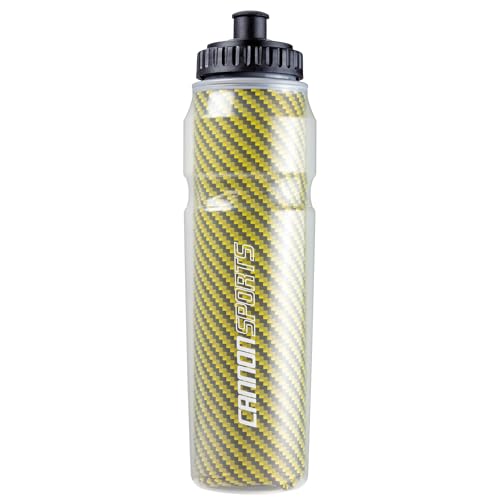 Cannon Sports 28oz Insulated Squeeze Water Bottle with Straw, Leak Proof Lids, 2 lids (Straw and Squeeze), Double Wall Insulation, Wide Mouth, BPA-Free (Yellow) - color: Yellow