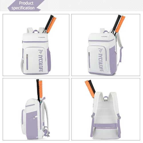 gym duffel bag backpack wrestling bag with shoe compartment 4 kinds of back method waterproof sports walking laptop - color: D-light Purple