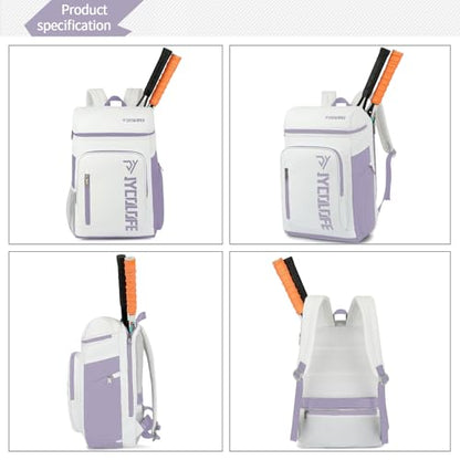 gym duffel bag backpack wrestling bag with shoe compartment 4 kinds of back method waterproof sports walking laptop - color: D-light Purple