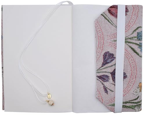 BLBMH 5x8 Book Cover | Handmade Non-Stretch Fabric Sleeve with Bookmark | for Paperback Bible Journal | Privacy Reading Gift for Women - WD Flower Pink - color: Wd Flower Pink