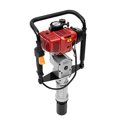 Gas Powered T-Post Driver, 1900W 52CC T Post Pounder Driver Heavy Duty Gasoline, 2-Stroke Fence Farm Push Pile Gasoline Engine Kit for Fence Post Construction Site - size: 52CC