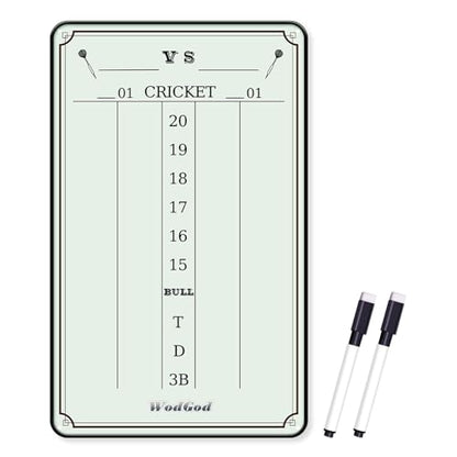 Dart Scoreboard,Dry Erase Scoreboard,with 2 Eraser and a Dry-Erase Markers,9 * 15 inches,Dart Board Accessories,Dart Games,Indoor Games