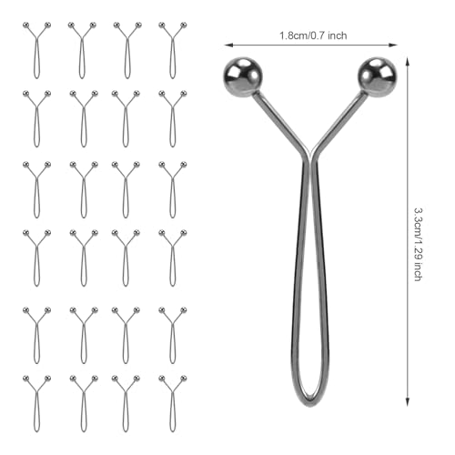 24pcs Hijab Pins for Women, Fashion Exquisite Shawl Scarf Clip Muslim Hijab Clips Safety Brooch Pin Buttons for Women Headscarf Wedding Dress Sweater Jewelry Accessories (Dark Gray)