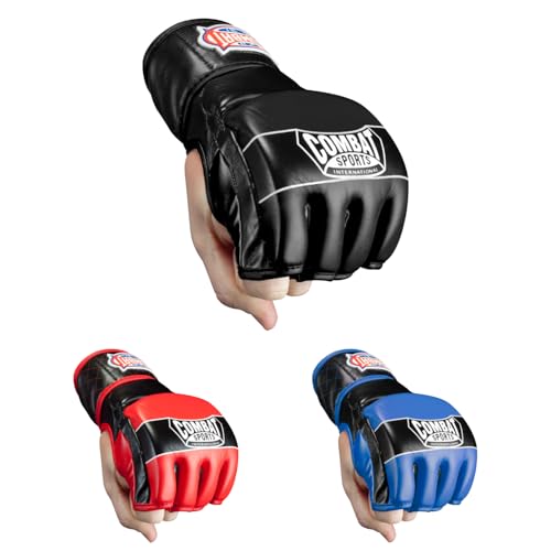 Combat Sports Traditional MMA Fight Gloves - color: Black, size: Standard