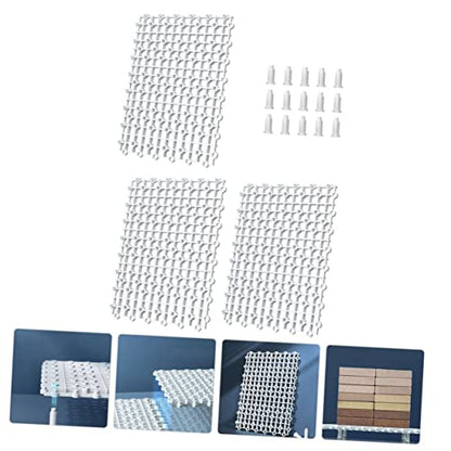 Aquarium Base Crate Fish Tank Divider Tray Plastic Grid for Bottom Partition Prevent Fish Biting Easy to Assemble Fish Tank Base Partition