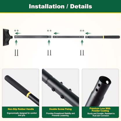 Tamper Tool 8"x8" Heavy Duty Steel Hand Tamper for Leveling Soil, Gravel, Sand, Asphalt Compactor Tool for Landscaping, Paver, Driveway, and Blacktop Repair - size: 8"x8"