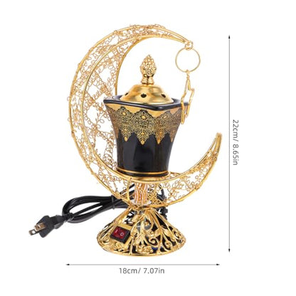 Ciieeo Electric Incense Burner Plug-in Aroma Censer Heat-Resistant Ceramic Decorative Incense Holder for Home Use Easy to Clean 8.66X7.08X3.74 Inches Us Plug