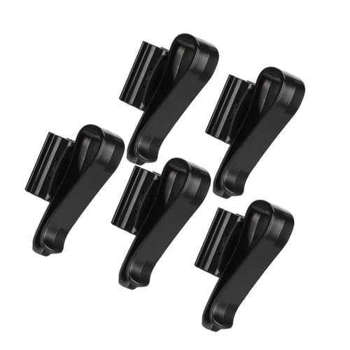 5Pcs Aquarium Water Pipe Clips Leak-Proof Design Adjustable 8-16mm Hose Holder for Fish Tank Water Change Tools(Black) - color: Black