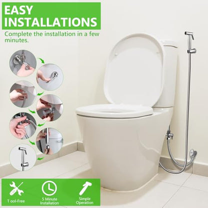 YA MI Multi Functional Hand-held Toilet Spray, Toilet Muslim Shower Sprinkler, Suitable for Women's Washing, Baby Bathing, Diaper Cleaning Spray