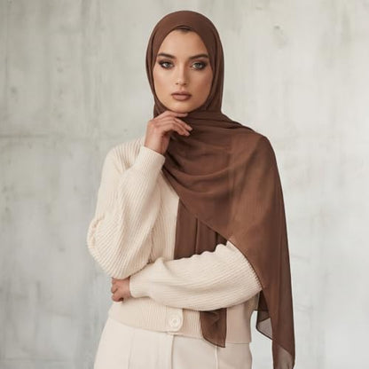 Stylish Premium Modal Viscose Hijabs for Women - color: Sand