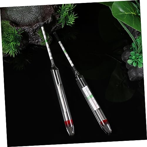 COLLBATH 2pcs Fish Tank Meter Aquarium Hydrometer Glass Floating Areometer for Big Fish Tank Water Testing
