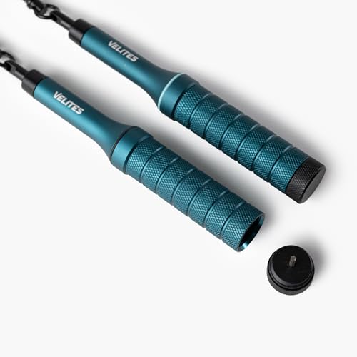 Velites - Earth 2.0 Jump Rope - Official CrossFit® Games Rope - Professional Aluminum Speed Rope for Double Unders, Fitness & Boxing - Includes 4mm Cable & Carrying Bag - - color: Blue