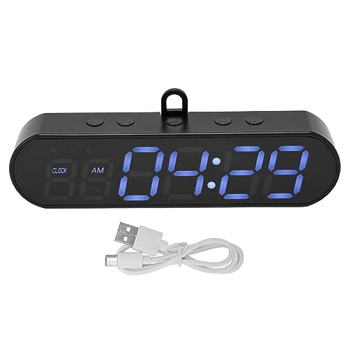 Portable Gym Timer, USB Rechargeable Magnet Workout Clock Large Dispaly Interval Timer Stopwatch with Buzzer, HIIT Tabata Boxing Timer for Home Exercise