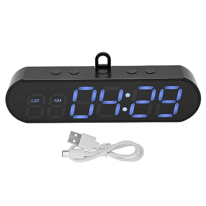 Portable Gym Timer, USB Rechargeable Magnet Workout Clock Large Dispaly Interval Timer Stopwatch with Buzzer, HIIT Tabata Boxing Timer for Home Exercise