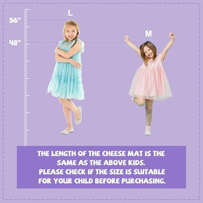 Kangaroo Hoppers Gymnastics Cheese Wedge Mat for Kids Ages 1-12 | 3 Sizes Folding Incline Mat with High-Density EPE Foam and Removable PVC Leather Cover, Home Gym Training Equipment - color: Purple, size: 48" x 24" x 14"