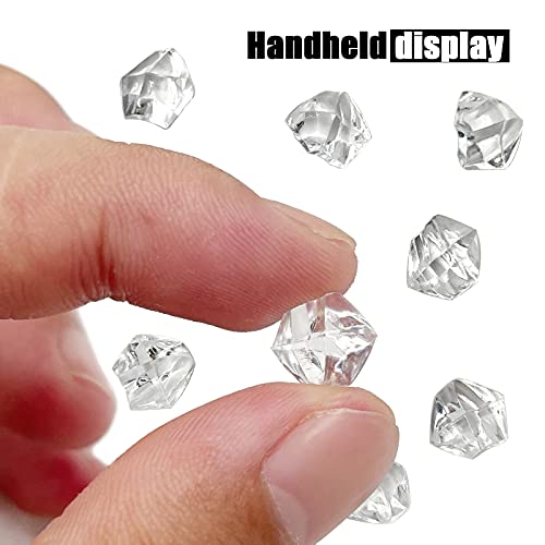 Reusable Fake Ice Cubes 2500 pcs 6 x 9 mm for Rock Crystals Treasure Gems for Table Scatters, Vase Fillers, Wedding Photography Props Vase Fillers - color: 6*9mm-2500pcs