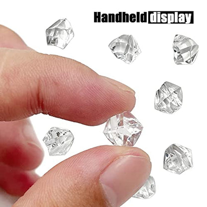 Reusable Fake Ice Cubes 2500 pcs 6 x 9 mm for Rock Crystals Treasure Gems for Table Scatters, Vase Fillers, Wedding Photography Props Vase Fillers - color: 6*9mm-2500pcs