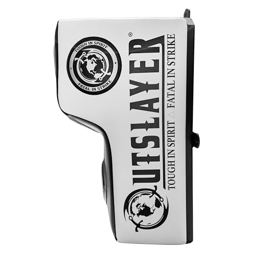 Outslayer Wall Mount Punching Bag - Space-Saving Boxing Training Equipment for Hooks, Uppercuts, Straight Combinations - High Density Foam, Wall Mounted Uppercut Boxing Bag - color: White