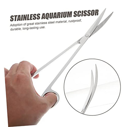 Toddmomy 1set Aquarium Scissors Ergonomic Portable Tools for Precise Plant Trimming and Maintenance Includes Long Tweezer and Shovel for Aquatic Plant Care - size: 31.50X7.00X1.00CM