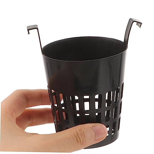BESPORTBLE 6pcs Hydroponic Plant Basket Net Cups for Aquariums Black Water Plant Fixing Holder Suitable for Fish Tank Landscape