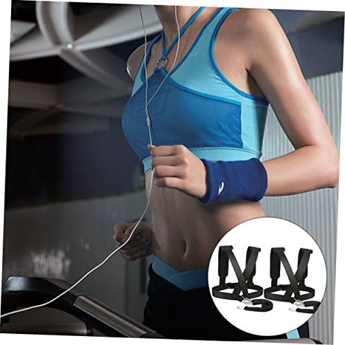 Toddmomy 2pcs Resistance Running Belt with Metal Buckles Padded Shoulder Straps for Strength Training Speed Improvement Outdoor Sled and Tire Pulling Fitness Harness