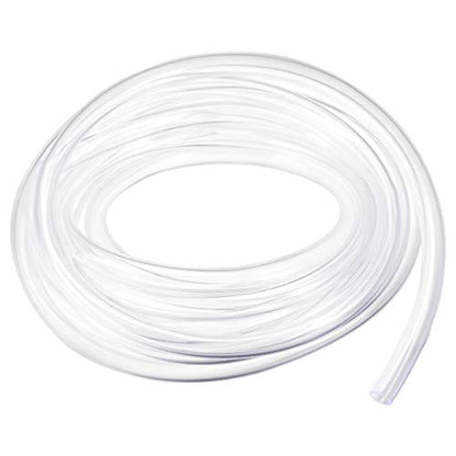 uxcell PVC Hose Tube, 6mm(0.23") ID x 8mm(0.31") OD 3 Meter 9.8ft Clear Vinyl Tubing, Plastic Flexible Water Pipe - size: 6x8mm