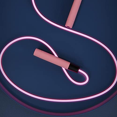 Glowing Skipping Rope Speed Jump Rope Soft Memory Foam Handle - Adjustable Rope LED Skipping for Kids Adults Fitness Fat Burning Exercises
