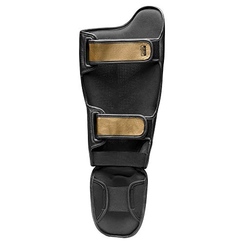 Hayabusa T3 Striking Shinguards - color: Black/Gold, size: Medium