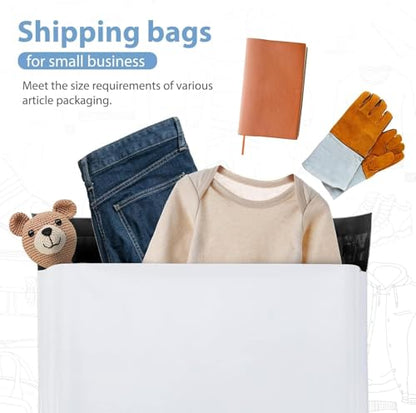 Metronic Poly Mailers 19x24 Inch 40000 Pcs, Large Shipping Bags for Clothing, Small Business, Strong Thick Mailing Bags with Self Adhesive, Waterproof and Tear-Proof Large Shipping Bags Bulk in White - color: White, size: 19x24 40,000PC