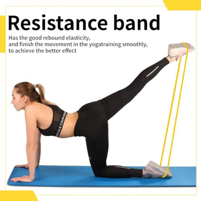 12-Pack Resistance Bands Set - Pull Up Assist, Strength Training & Physical Therapy for Home Gym | Exercise Loop Bands for Men & Women - color: Yellow 5-15lbs
