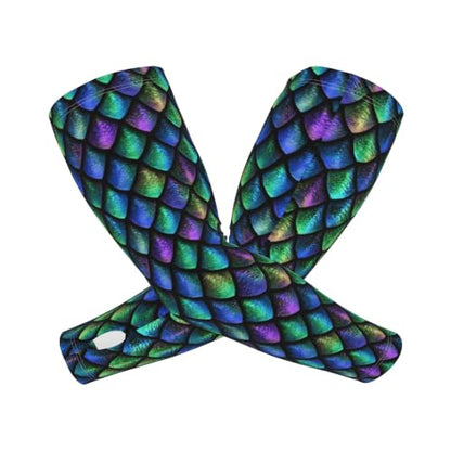 Arm Sleeves Outdoor Garden Sports Cooling Sun Sleeve for Women Men Farm - color: Dragon Skin