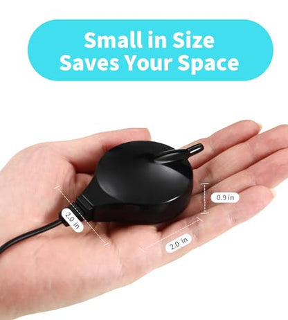 Aquarium Air Pump Mini Fish air Pump Super Quiet Fish Bowl air Pump for Up to 10 Gallon Fish Tank 1.5 Watts 310ml/min - color: Black-Complete Kit