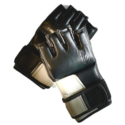 Victorbudo MMA Gloves for Men & Women, Martial Arts Bag Gloves, Kickboxing Gloves with Open Palms, Boxing Gloves for Punching Bag, Sparring, Muay Thai, MMA - size: Medium