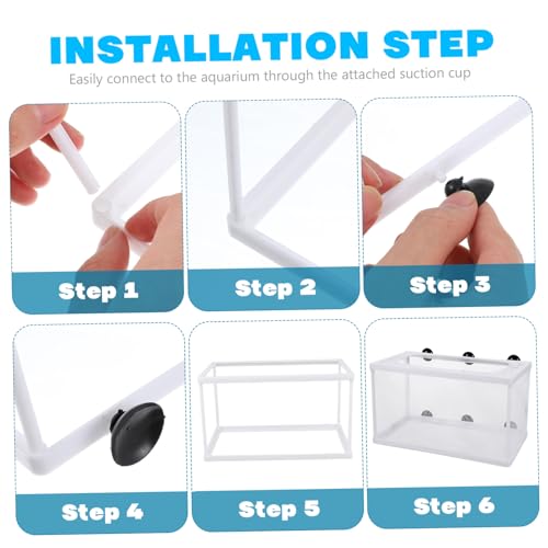 2pcs Fish Hatchery Box Aquarium Separation Net Nylon Incubator Mesh - Large Size