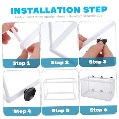 2pcs Fish Hatchery Box Aquarium Separation Net Nylon Incubator Mesh - Large Size