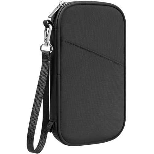 Slim Family Passport Holder for Travel, Travel Wallet - color: Black, size: Small