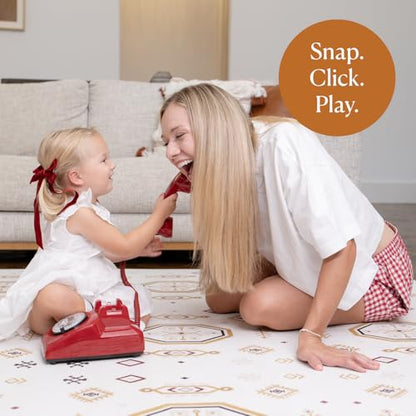 Prettier Puzzle Playmats- Baby Playmats - color: Amira - Rouge