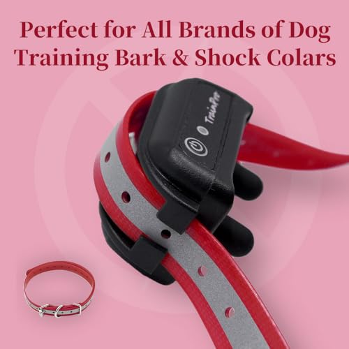 Waterproof TPU Replacement Strap for Dog Training Collar, 27.5 in - color: Red Reflect