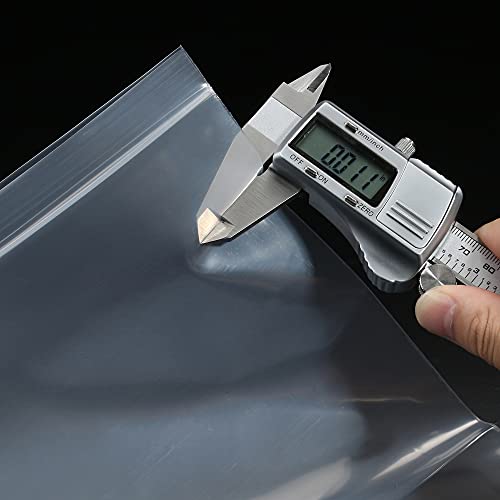 5Mil 3"x5" 100Pcs Plastic Bags Clear Resealable Zip Seal Lock Poly Bags | Macoota Thick Reclosable Heavy Duty Zipper Baggies Jewelry Earrings Coin Pills Crafts Sample Packing - size: 3x5inch