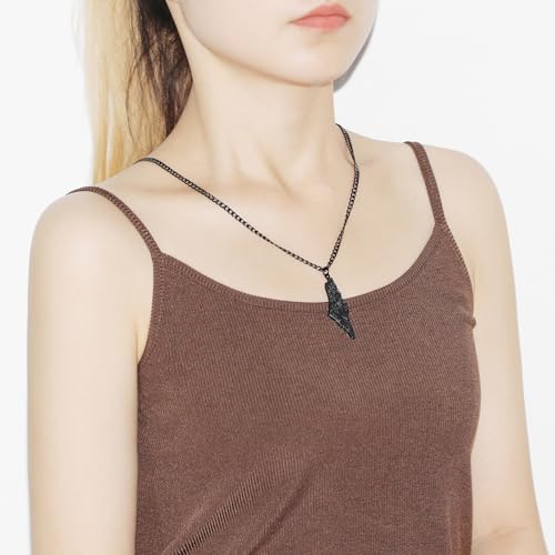 Palestine Map Arabic Script Pendant Necklace Stainless Steel Islamic Jewelry for Men and Women YA5136 - color: black