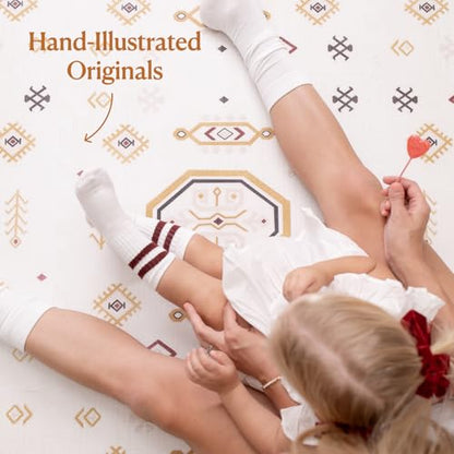 Prettier Puzzle Playmats- Baby Playmats - color: Amira - Rouge