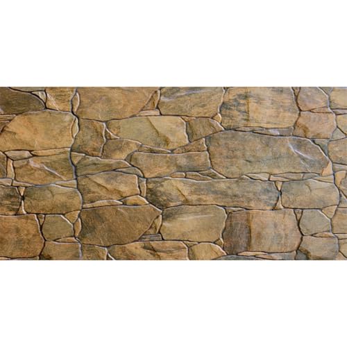 Stone Aquarium Backdrop Rock Wall Fish Tank Background 72x24 in Polyester - size: 72x24in/180x60cm